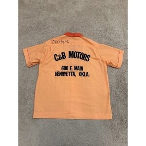 Vintage 1960s Nat Nast Chain Stitch Button-up Work Shirt Size Large